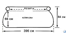 Надувной бассейн Intex 28142 с фильтр-насосом (396Х84см) - фото 101349