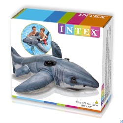 Надувная акула с ручками Intex 57525 (173x107 см) - фото 101514