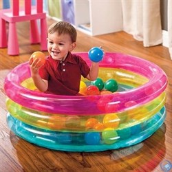 Детский бассейн с шариками (86x25 см) 1-3 года Intex 48674 - фото 101714