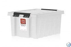 Ящик пластиковый с крышкой "RoxBox" 3,5 л, прозрачный 210х170х140см - фото 101939