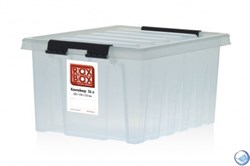 Ящик пластиковый с крышкой "RoxBox" 8 л, прозрачный 340х230х160см - фото 101940