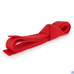 Пояс для кимоно 2,6м (красный) - фото 102047