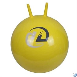 Мяч-попрыгун  BB-004-45 с рожками (45см, желтый) - фото 102293