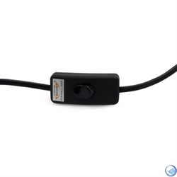Шнур с простым выключателем цоколь Е14, цв.черн., 1,5м - фото 102975