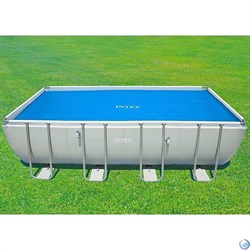 Тент солнечный прозрачный для прямоугольных бассейнов 975x488 см Intex 29030 / 28018 - фото 104163