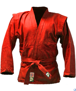 Куртка для самбо JS-302, красная, р.180 - фото 106133