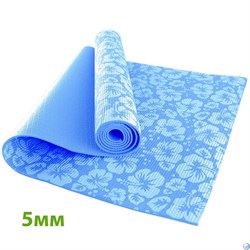 Коврик для йоги 5 мм-Голубой HKEM113-05-BLUE - фото 110076