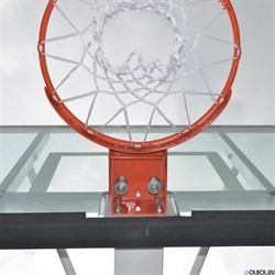 Баскетбольная мобильная стойка DFC STAND72G PRO 180x105см стекло 12мм - фото 111010