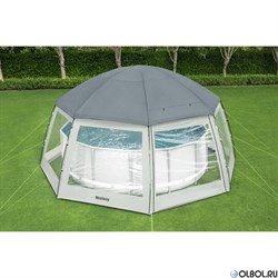 Купольный шатер (Павильон) для бассейнов Bestway 58612 (600х600х295см) - фото 112306