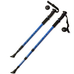 Палки для скандинавской ходьбы (синяя) до 1,35м Телескопическая F18433 - фото 114556