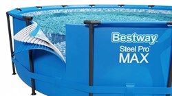 Каркасный бассейн Steel Pro MAX BestWay 5614S +фильт насос, лестница (366х122см) - фото 115033