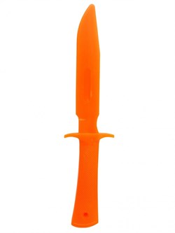 Нож односторонний твердый МАКЕТ оранжевый - фото 115075