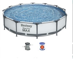 Бассейн каркасный  Steel Pro MAX Bestway 56595 + фильт насос (427х84см) - фото 115159