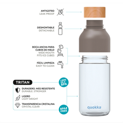 Бутылка для воды Quokka Тропический поток 660мл (40000) - фото 115873