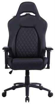Кресло игровое Cactus CS-CHR-130 цвет: черный, обивка: эко.кожа, крестовина: металл, пластик черный - фото 117708