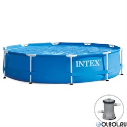 Каркасный бассейн Intex 28202 + фильтр-насос (305х76см) - фото 118176