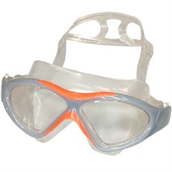 Очки маска для плавания взрослая (серо/оранжевые) E36873-11 - фото 120817