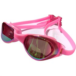 E33119-2 Очки для плавания взрослые зеркальные (розовые) - фото 120906