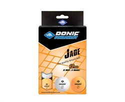 Мячики для н/тенниса DONIC JADE 40+ 12 штук, белый + оранжевый 618045 - фото 121213