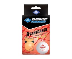 Мячики для н/тенниса DONIC AVANTGARDE 3* 40+, 6 штук, оранжевый 658038 - фото 121216