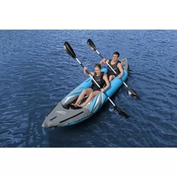Надувная байдарка Surge Elite X2 Kayak Bestway 65144 + ал.весла, руч.насос (382х94м) - фото 121662