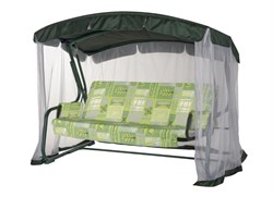 Качели садовые Тропикана зеленые (труба 42мм) (210х127х165) цвет 532 - фото 122342