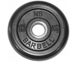 Диск обрезиненный BARBELL MB (металлическая втулка) 1.25 кг / диаметр 51 мм - фото 123107