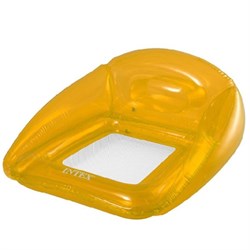 Надувной матрас-кресло для плавания Intec 56802 102х104см "Прозрачный лаундж" 3 цвета - фото 124112