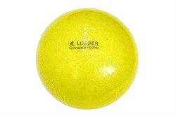 Мяч для художественной гимнастики однотонный, d=19 см (желтый с блестками) - фото 124963