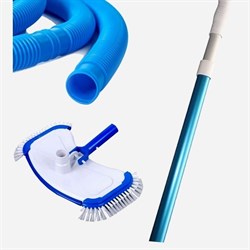 Донный пылесос Chemoform для овальных бассейнов  5.5 - 3.7 м / щётка, штанга, шланг (7.6м) 255370 - фото 130484