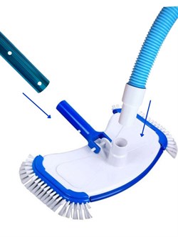Донный пылесос Chemoform для бассейна круг 3.6м / щётка, штанга, шланг (7.6м) 2360 - фото 130727