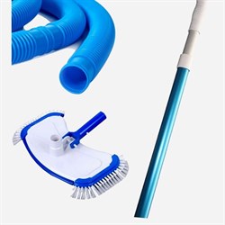 Донный пылесос Chemoform для бассейна круг 3.6м / щётка, штанга, шланг (7.6м) 2360 - фото 130729