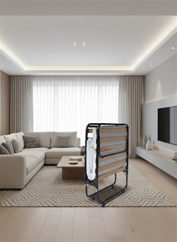 Раскладушка с матрасом Элеонора М, цвет дуб, 90х200 см - фото 132703