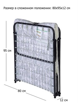 Раскладушка c матрасом Надежда / 190 х 80 см / сетка,  нагрузка 150 кг - фото 134334