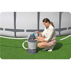 Bestway 56457 / Каркасный бассейн / 412x201x122см + песч.фильтр-насос, лестница - фото 135364