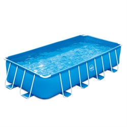 Р20-1642-С / Бассейн каркасный Swing pools 488х244х107см  / фильтр-насос, лестница, подстилка, тент, скиммер - фото 135749