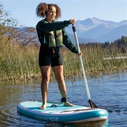 Intex 68241 Доска надувная / SUP-доска для плавания с насосом и веслом (244х76х13см) - фото 135785