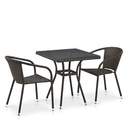 Комплект плетеной мебели T282BNT/Y137C-W53 Brown 2Pcs - фото 136170