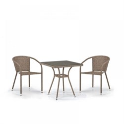 Комплект плетеной мебели T282BNT/Y137C-W56 Light brown 2Pcs - фото 136184