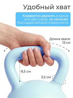 Гиря DFC 10 кг синяя 16018-01B - фото 136350