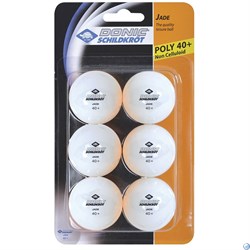 Мячики для н/тенниса DONIC JADE 40+, 6 штук, белый 618371S - фото 90877