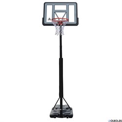 Баскетбольная мобильная стойка DFC STAND44PVC3 110x75cm ПВХ раздвиж.регулировка (STAND 4PVC3) - фото 93745