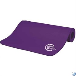 Коврик для йоги и фитнеса 5420LW, фиолетовый (180x61x1см) - фото 94976