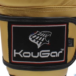 Перчатки боксерские KouGar KO600, золото - фото 96086