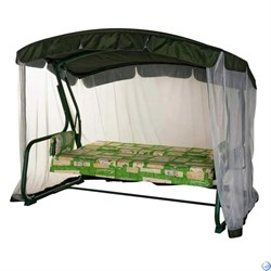 Качели садовые Тропикана зеленые (труба 42мм) (210х127х165) цвет 532 - фото 98091