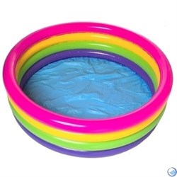 Бассейн детский с цветными кольцами Intex 56441 (168х41) - фото 98545