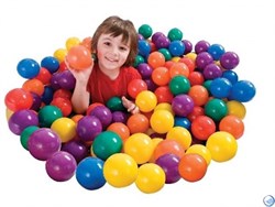 Набор шариков-мячиков для игровых центров (8см) Intex Fun Ballz Intex 49600 (100шт) - фото 98833