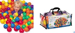 Набор шариков-мячиков для игровых центров (8см) Intex Fun Ballz Intex 49600 (100шт) - фото 98834