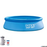 Надувной бассейн Intex 28158 +фильтр насос (457х84)