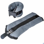 Утяжелители &quot;ALT Sport&quot; (2х0,7,5кг) (нейлон) в сумке (серые) (нейлоновый, наполнитель металлическая стружка)  HKAW101-2